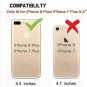 iPhone 8 Plus/7 Plus Crossbody Wallet Case Women Strap Card Slots Polka Dots