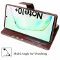 Samsung Galaxy Note 10+ Plus Wallet Case Detachable Leather Flip w/ Stand Brown