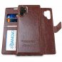 Samsung Galaxy Note 10+ Plus Wallet Case Detachable Leather Flip w/ Stand Brown