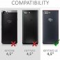 BlackBerry Key2 LE Case Soft Stylish Protective Phone Cover Design White/Black