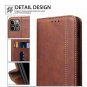 iPhone 11 Pro Max Brown Leather Wallet Case Men Flip w/ Kickstand Card Holder