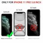 iPhone 11 Pro 5.8 inch Case with Built-in 2 Screen Protectors for Men