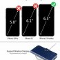 iPhone 11 Pro Max Wallet Case Leather Flip Card Slots Kickstand Magnetic Blue