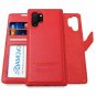 Samsung Galaxy Note 10+ Plus Wallet Case Genuine Leather Detachable Stand Red