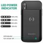 iPhone XR Charging Case Qi Wireless Charging 6000mAh Battery Slim Cover Upgraded