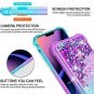 iPhone 11 Pro Max Case Women Girls Cute Liquid and Glitters Bumper Protective