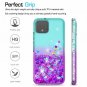 Google Pixel 4 Case with Screen Protector for Girls Glitter Liquid Diamond Bling