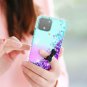 Google Pixel 4 Case with Screen Protector for Girls Glitter Liquid Diamond Bling