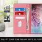 Skycase Samsung Galaxy Note 10+ Plus/5G Wallet Case Flip Folio Card Slots Pink