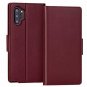 Samsung Galaxy Note 10 Plus Wallet Case Genuine Leather Luxury Anti-thief Red