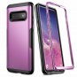 Galaxy S10 Plus Case Full Body w/ Built-in Screen Protector Rugged Cover Purple