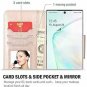 Samsung Galaxy Note 10+ Plus Wallet Case Leather Card Holders w/ Stand Black
