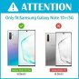 Samsung Galaxy Note 10+ Plus Wallet Case Flip Stand w/ Build-in Card Slots Gray