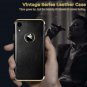 iPhone XR Leather Case Luxury Hybrid Bumper Non-Slip Grip Shockproof Full Body