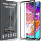 3 Pack Screen Protector for Samsung Galaxy A70 Tempered Glass Clear Anti-scratch