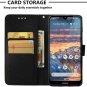 Nokia 4.2 Wallet Case w/ Screen Protector and Stand Colorful Flower PU Leather