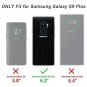 Galaxy S9+ Plus Case Built-in Screen Protector Shockproof Kickstand Black