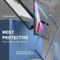 Case for Galaxy Note 10 Plus 5G Dual Layer Rugged TPU Bumper Clear Bumper Blue