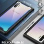 Case for Galaxy Note 10 Plus 5G Dual Layer Rugged TPU Bumper Clear Bumper Blue