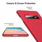 Case for Galaxy S10 Ultra Thin Hard Plastic Full Protection Slim Fit Velvet Red