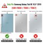 Folio Case for Samsung Galaxy Tab S6 10.5" Stand Auto Slip PU Leather US Flag
