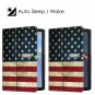 Folio Case for Samsung Galaxy Tab S6 10.5" Stand Auto Slip PU Leather US Flag