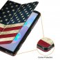 Folio Case for Samsung Galaxy Tab S6 10.5" Stand Auto Slip PU Leather US Flag