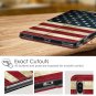 Folio Case for Samsung Galaxy Tab S6 10.5" Stand Auto Slip PU Leather US Flag