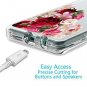 Case for Galaxy S10 Plus Three Layer Heavy Duty Hybrid Impact Flowers Shockproof