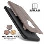 B BELK Galaxy S9 Plus Case, [Slim to Beat] Soft Wood Walnut(Galaxy Plus)