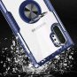 Case for Galaxy Note Plus Anti-Fingerprints Clear Cover Rotation Ring Kickstand