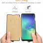 Genuine Leather Case for S10 Plus Flip Cover Slim Side Lightweight Premium Black