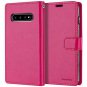 Wallet Case for Galaxy S10 Stylish Card Slot Leather Stand Flip Cover Slim Pink
