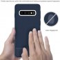 Case for Galaxy S10 Plus Resilient Shock Absorption Slim Cover Flexible TPU Blue