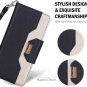 Wallet Case for Galaxy S10 Plus Flip Fold Kickstand Case With Card Holders Black