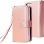 Google Pixel Wallet Case PU Leather Flip Folio Purse Zipper Card Slots Women