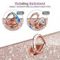 Case for Galaxy S10 Plus Sparkly Fashion Glitter w/ Ring Holder Stand Shiny Pink