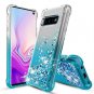 Samsung Galaxy S10 Case Shockproof Flowing Liquid Floating Bling Glitter Sparkle