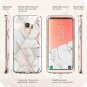 Galaxy S9 Case with Built-in Screen Protector Full-Body Bumper Marble