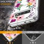 Galaxy S10 Plus Case Clear Floral Heavy Duty Shockproof Slim Girl Women Hard PC