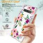 Galaxy S10 Plus Case Clear Floral Heavy Duty Shockproof Slim Girl Women Hard PC