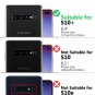 Wallet Case for Galaxy S10 Plus Leather Flip Card Slot Shockproof Stand Blue