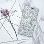 iPhone 7 Plus/ 8 Plus Wallet Case Flip Shiny Glitter Sparkle Bling Women Silver
