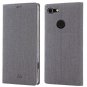 Google Pixel 3A XL Case,Premium Flip Leather Wallet Case XL, Gray