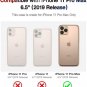 DOUJIAZ iPhone 11 Pro Max Case Bling Glitter Sparkle Marble Design White