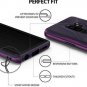 Wave Compatible with Galaxy S9 Plus Case Dual Layer Heavy Duty Metallic Purple