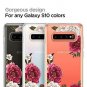 for Samsung Galaxy S10 Case Red Floral Designed for Women Girls Cute Shockproof