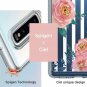 Samsung Galaxy S10 Case Clear Silicone TPU Pink Stripe Floral Flower Women Girly