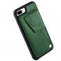 iPhone 7/8 Plus Wallet Case Shockproof Leather Handbag Card Holder Dark Green