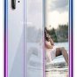 Samsung Galaxy Note 10 Plus Case Clear Non Slip Durable Bumper TPU Blue Purple